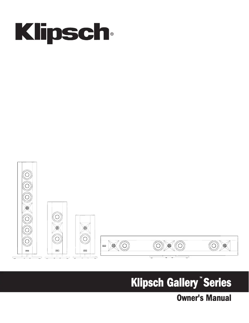 Page 1 de la notice Manuel utilisateur Klipsch G-12