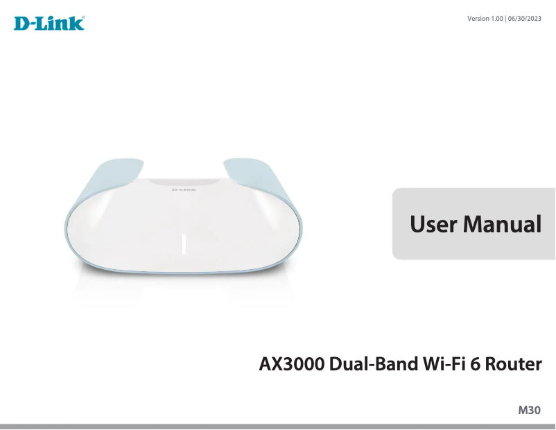 Page 1 de la notice Manuel utilisateur D-Link Aquila Pro AI M30