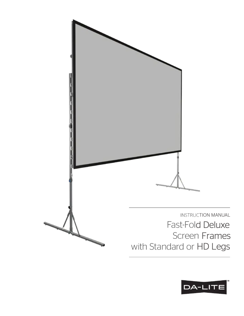 Page 1 de la notice Manuel utilisateur Da-Lite Fast-Fold Deluxe Screen System