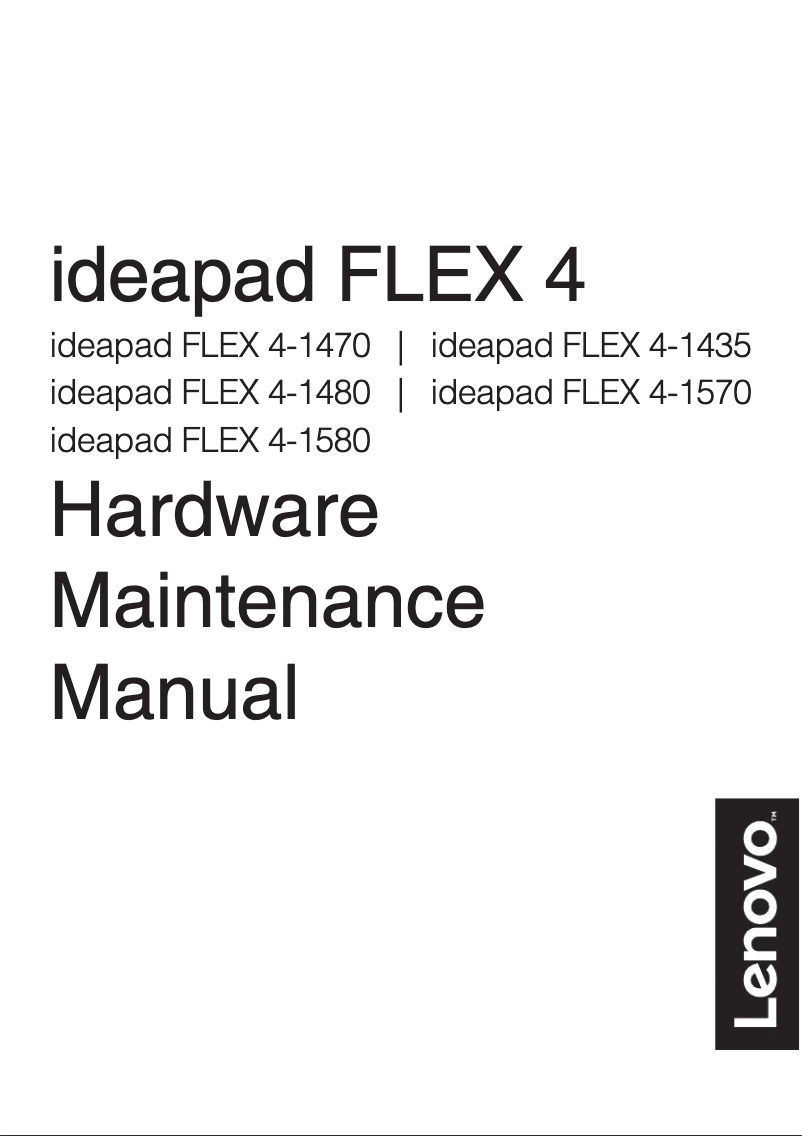 Page n°1 - Manuel utilisateur Lenovo IdeaPad Flex 4