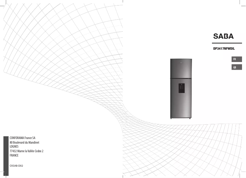 Image de la première page du manuel de l'appareil DP3417NFWDIL