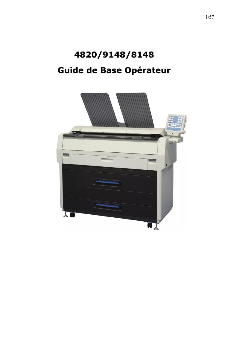 Page n°1 - Manuel utilisateur Kyocera TASKalfa 4820w