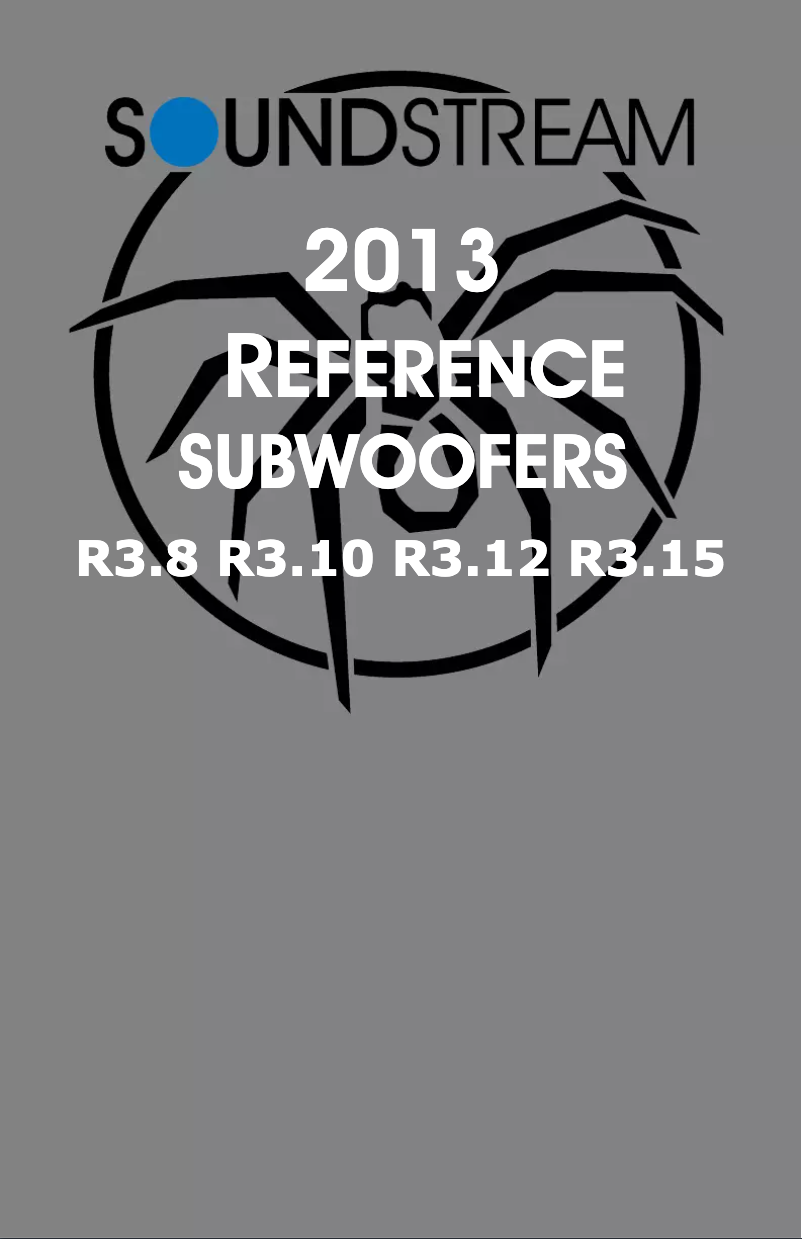Image de la première page du manuel de l'appareil Reference R3.15