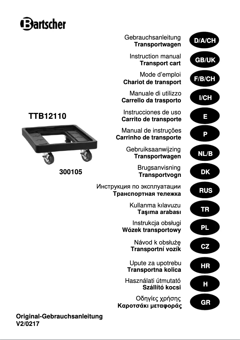 Image de la première page du manuel de l'appareil TB12110