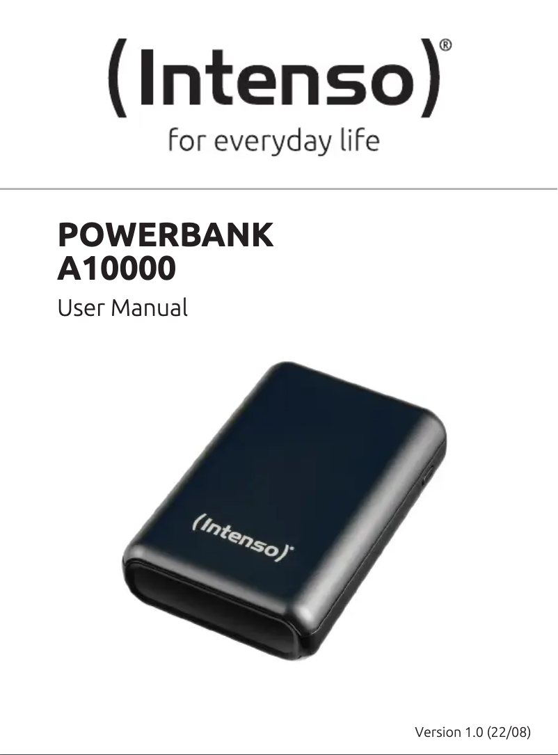 Image de la première page du manuel de l'appareil A10000