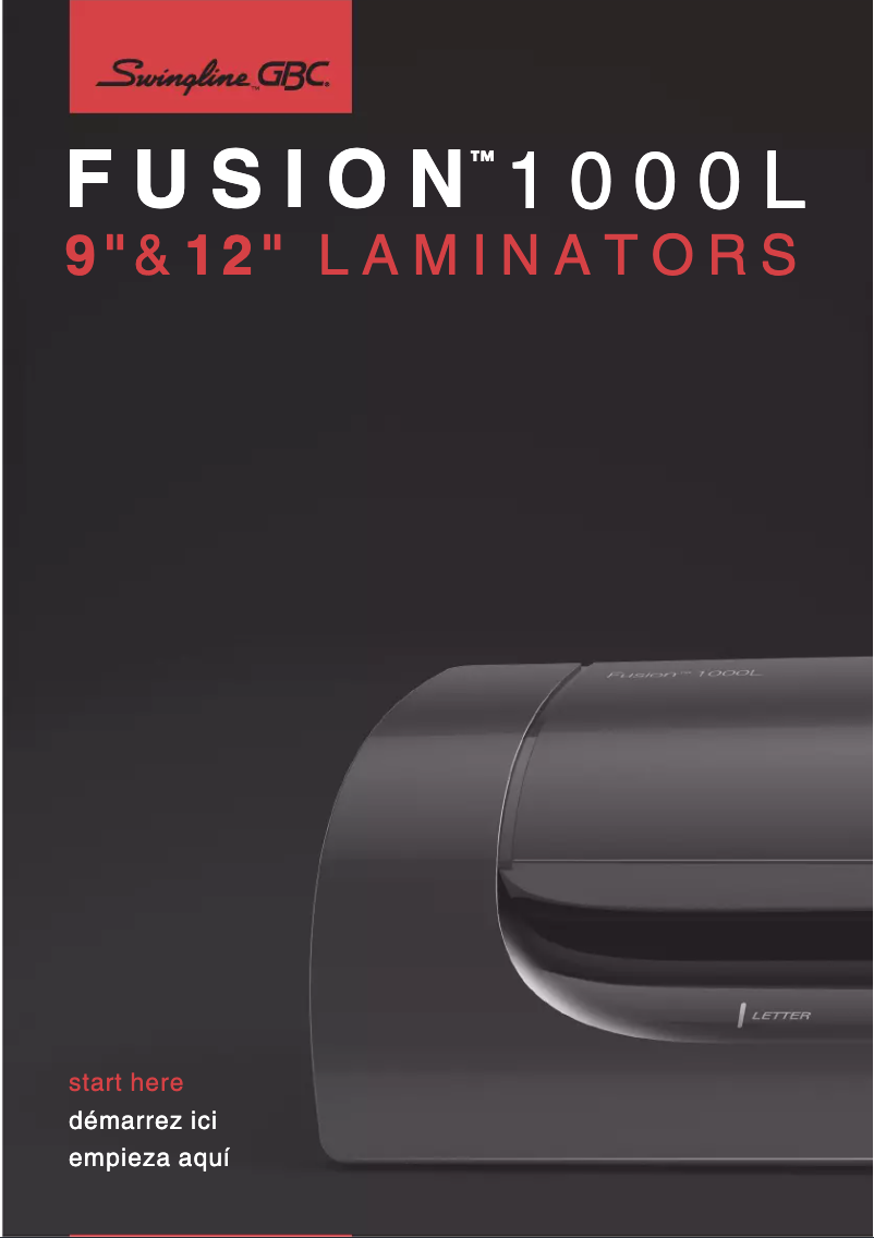 Page 1 de la notice Manuel utilisateur GBC Swingline Fusion 1000L