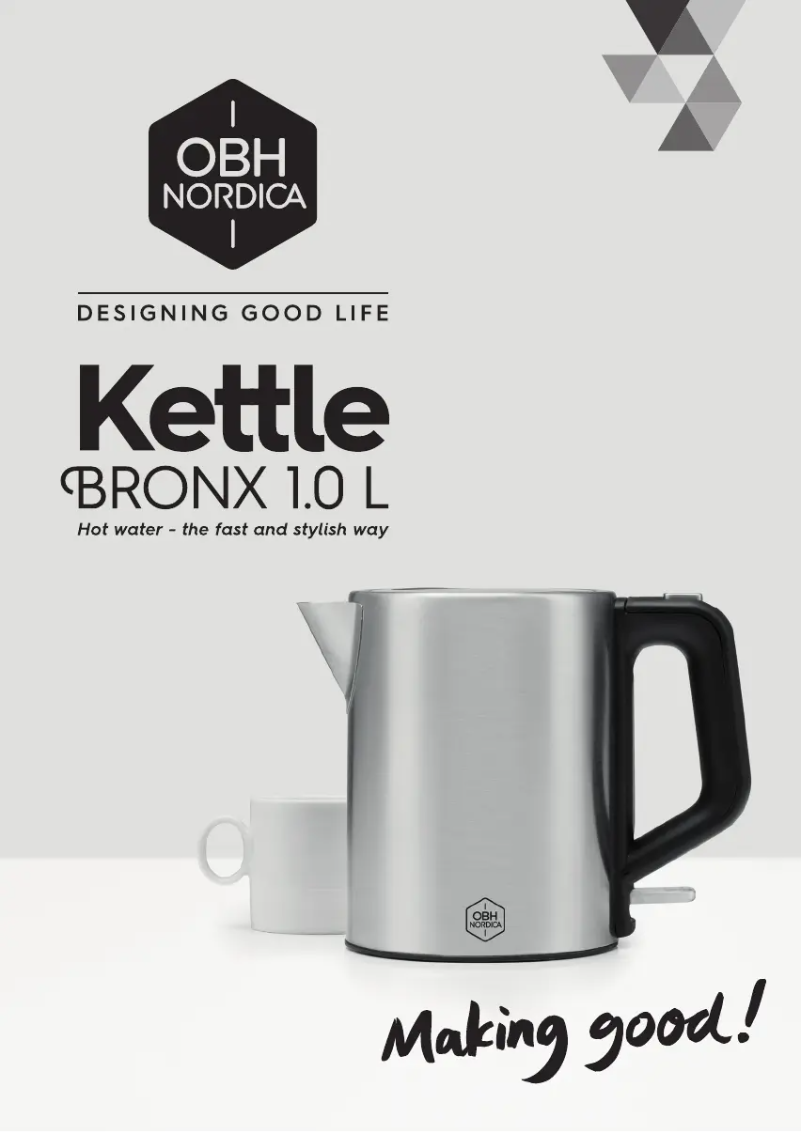 Page 1 de la notice Manuel utilisateur OBH Nordica Bronx 6419