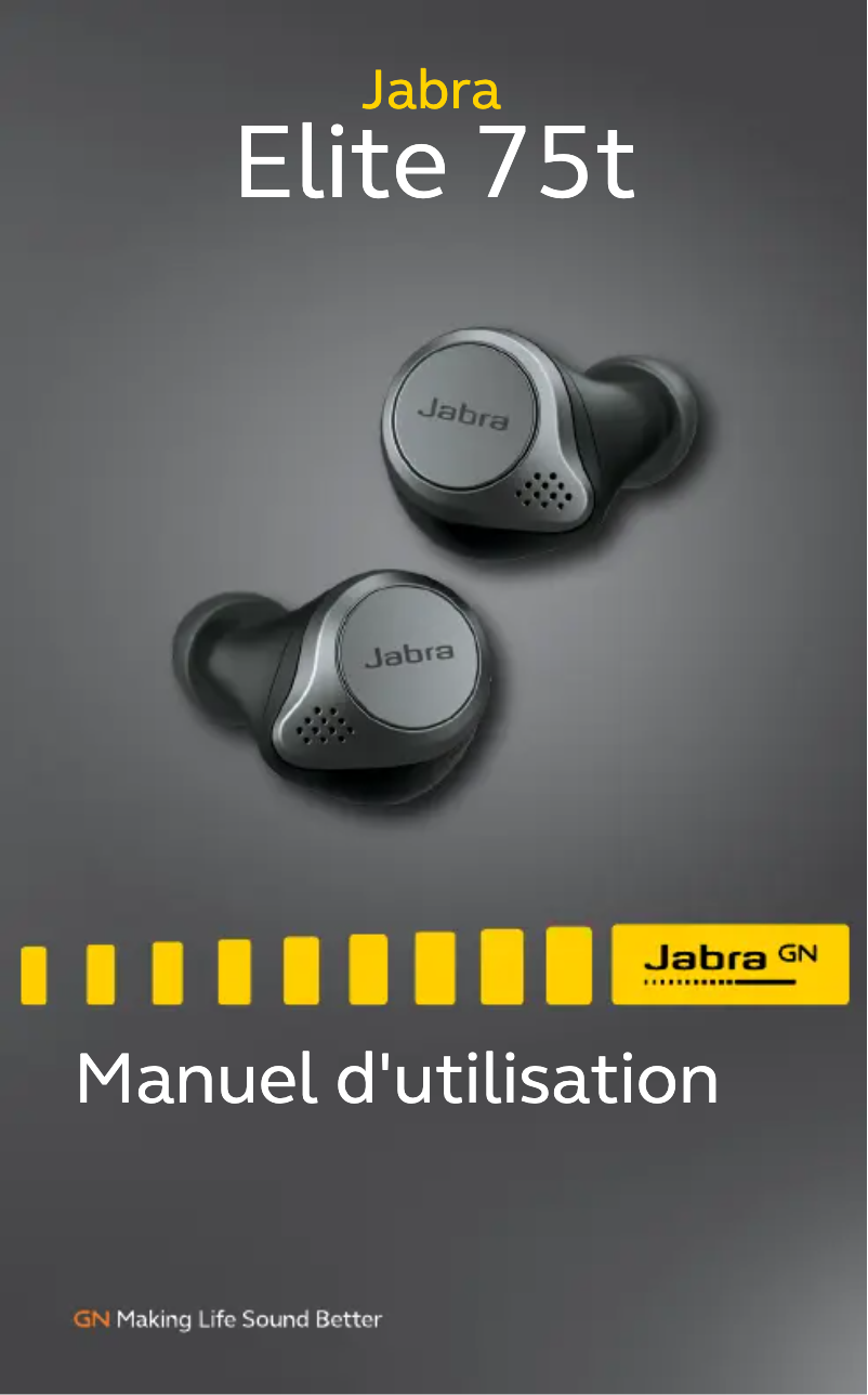 Page n°1 - Manuel utilisateur Jabra Elite 75t