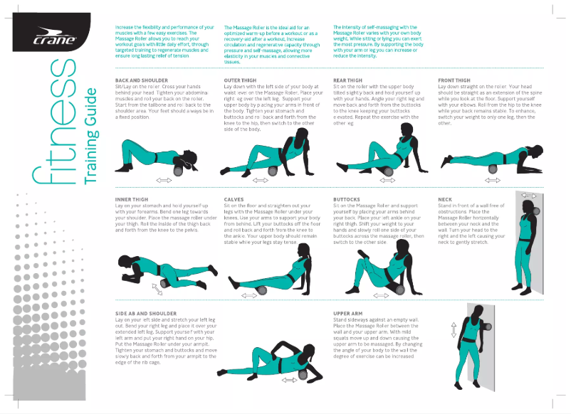 Page n°1 - Manuel utilisateur Crane Fitness Circle Massage Roller or 8 lb. Medicine Ball