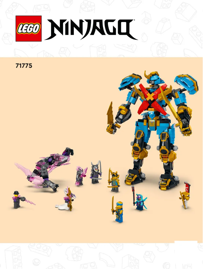 Page 1 de la notice Manuel utilisateur Lego Ninjago 71775