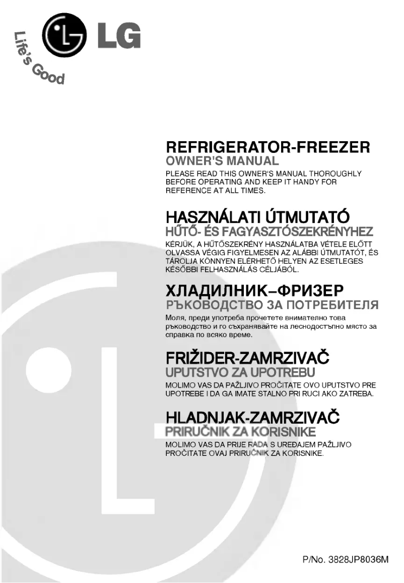 Página 1 del manual Manual de usuario LG GN-372SL