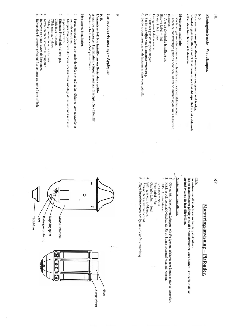 Image de la première page du manuel de l'appareil Cagliari