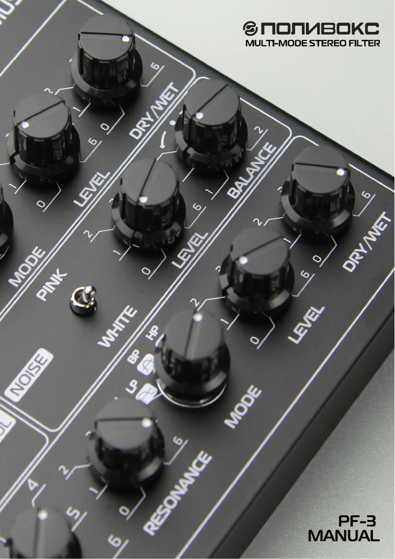 Page n°1 - Manuel utilisateur ELTA Music Polyvox PF-3