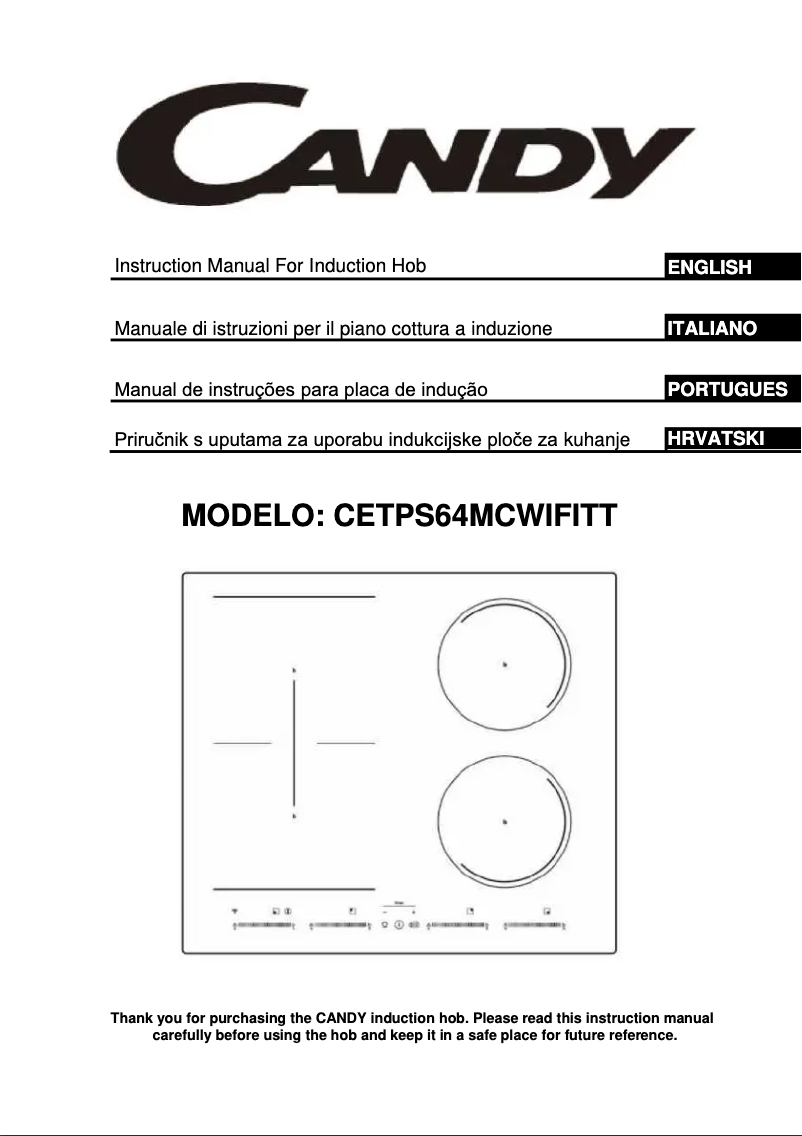 Image de la première page du manuel de l'appareil CETPS64MCWIFITT