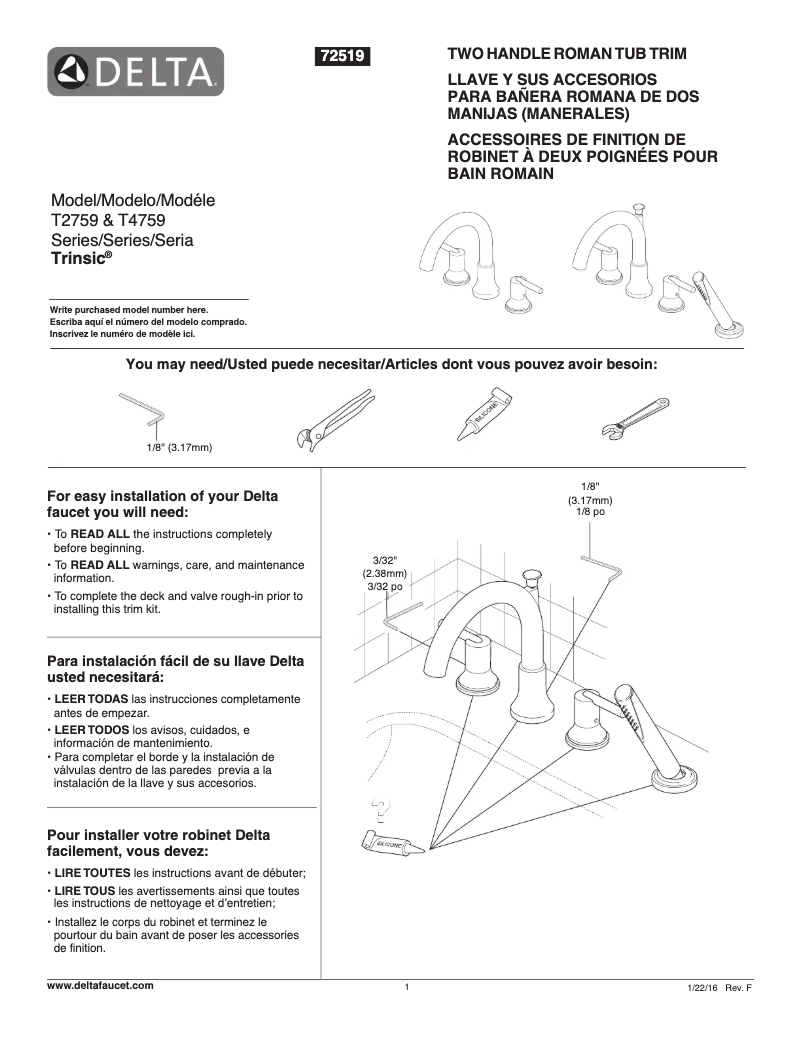 Image de la première page du manuel de l'appareil T4759