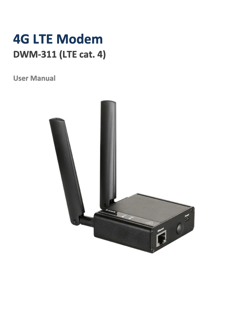 Image de la première page du manuel de l'appareil DWM-311