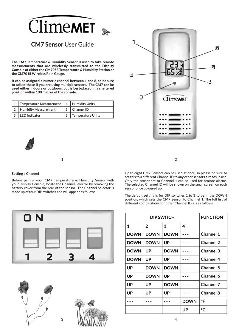 Page n°1 - Manuel utilisateur ClimeMET CM7