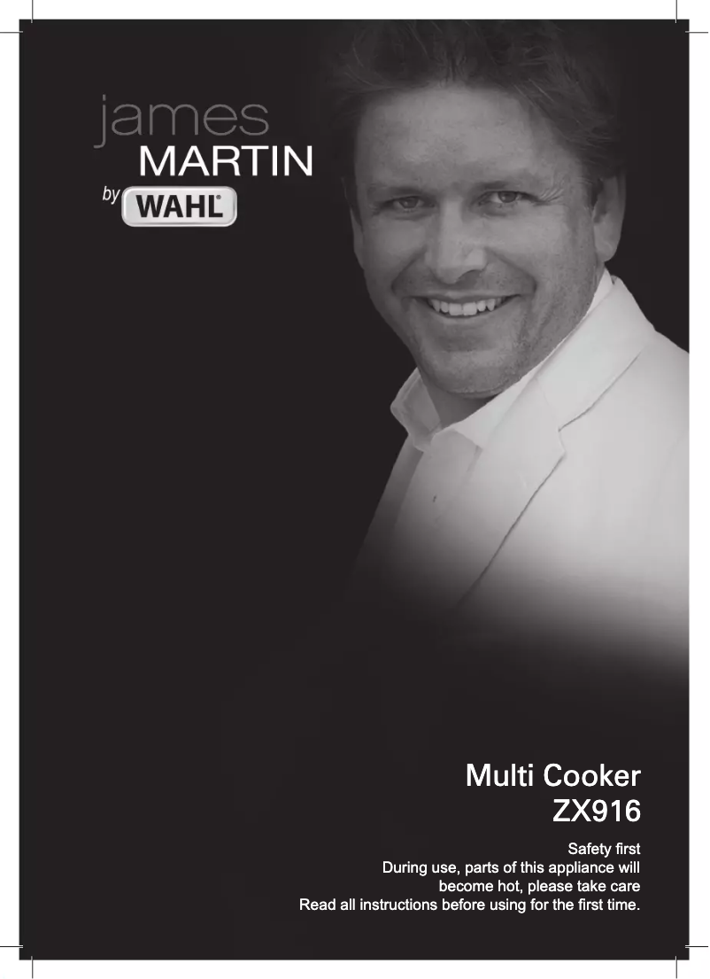 Image de la première page du manuel de l'appareil James Martin ZX916