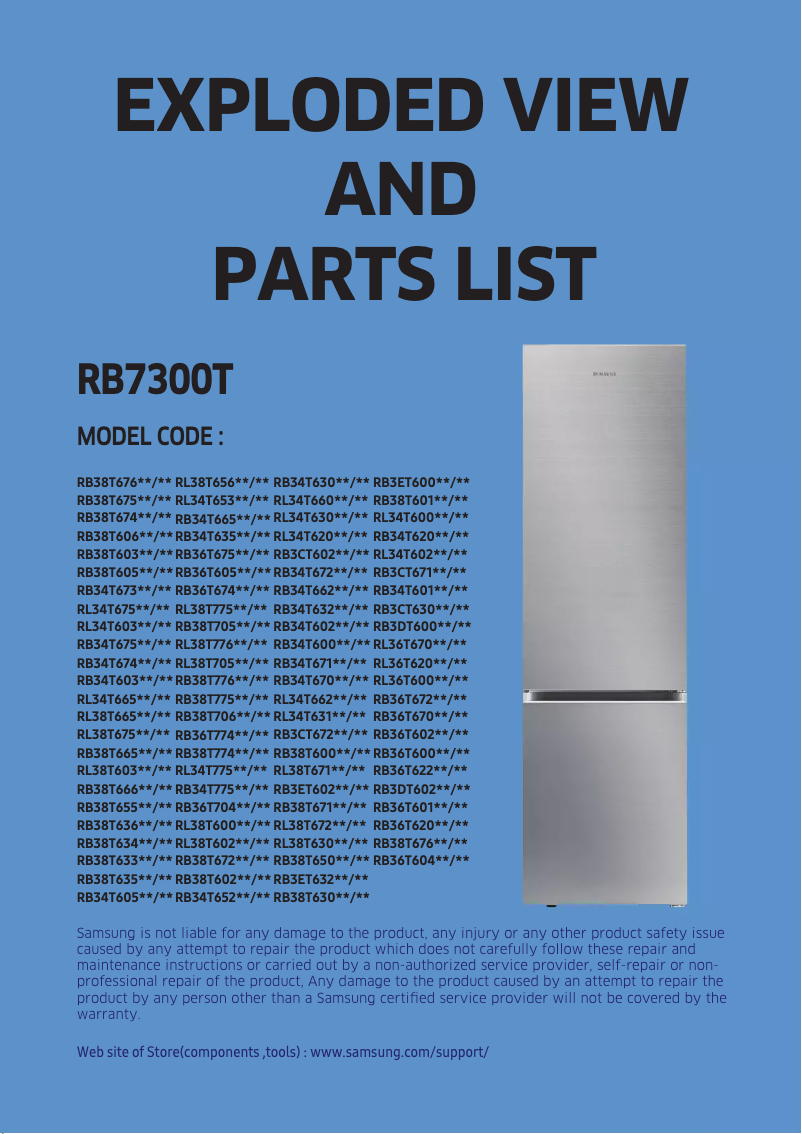 Image de la première page du manuel de l'appareil RB34K6000SS