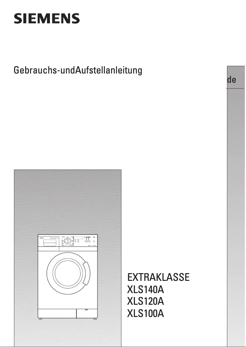 Page n°1 - Manuel utilisateur Siemens WXLS120