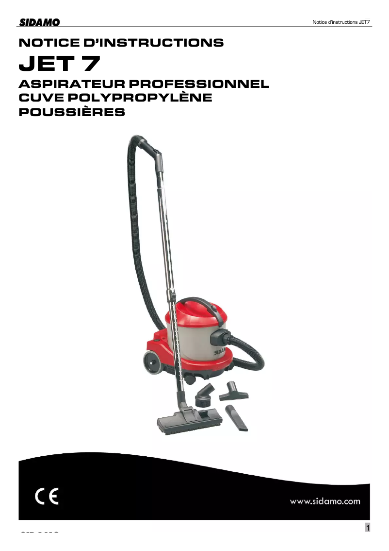 Página 1 del manual Manual de usuario Sidamo Jet 7