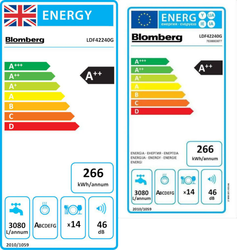 Page n°1 - Label énergétique Blomberg LDF42240W