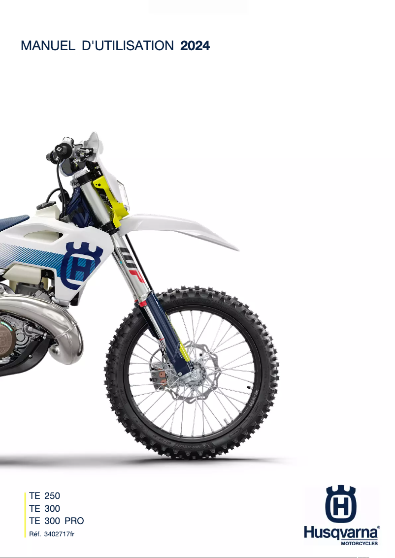 Page 1 de la notice Manuel utilisateur Husqvarna TE 300 (2024)