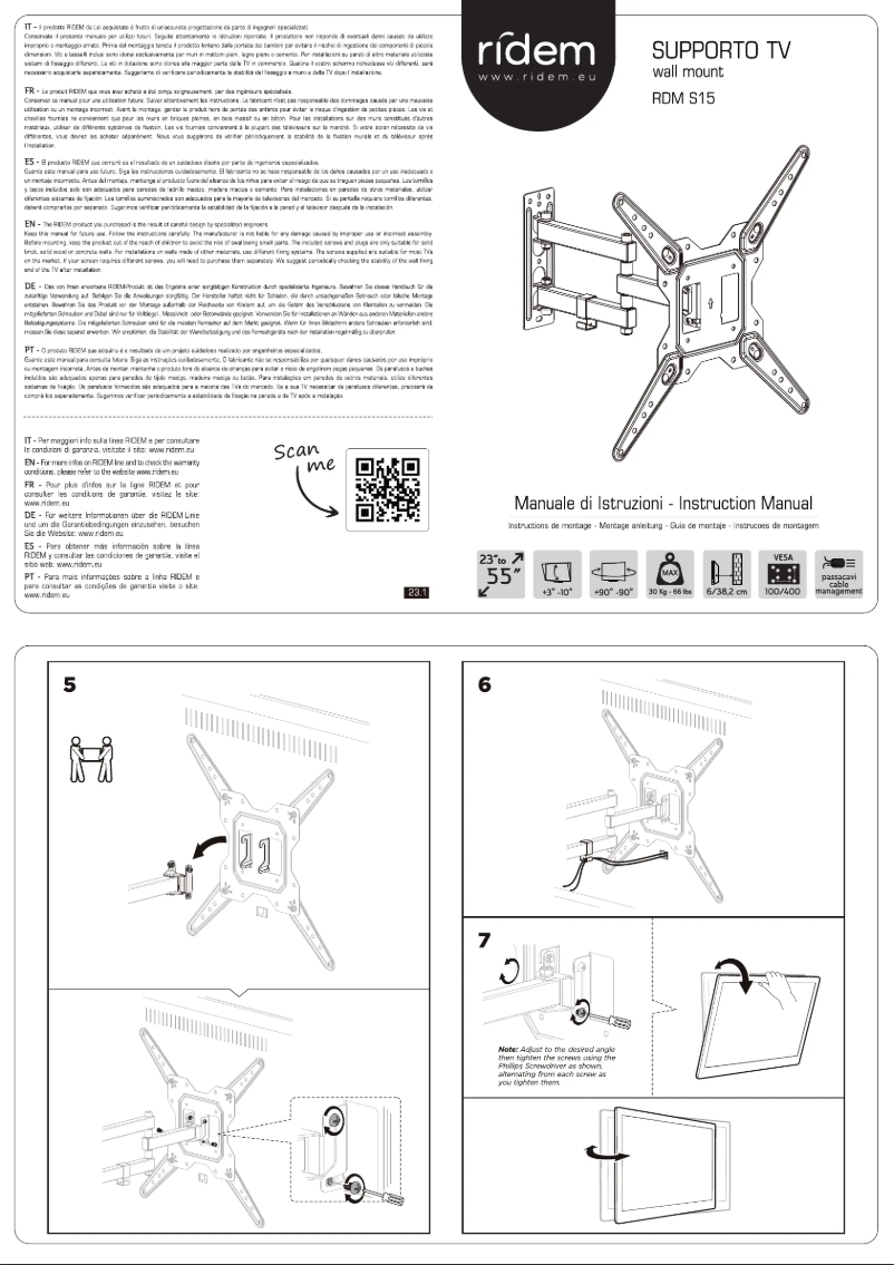Image de la première page du manuel de l'appareil RDM S15