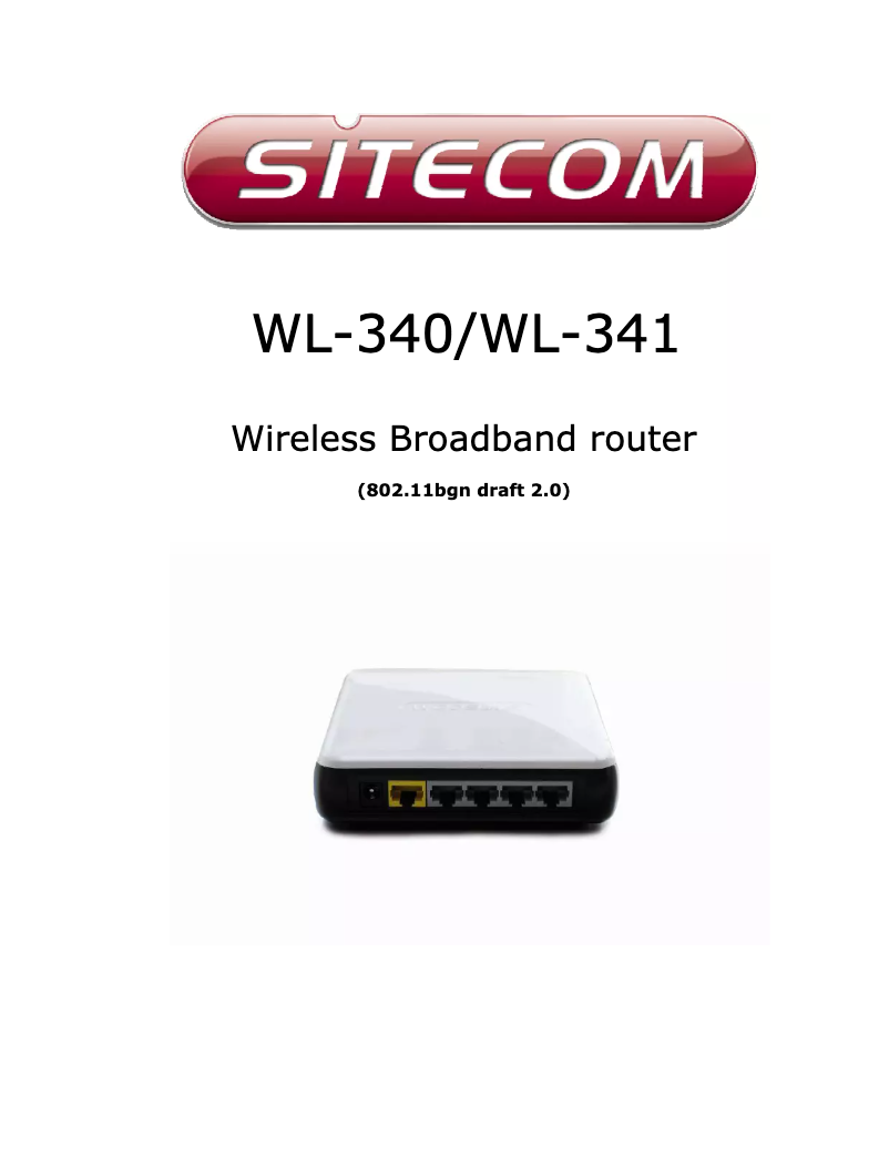 Page n°1 - Manuel utilisateur Sitecom WL-581