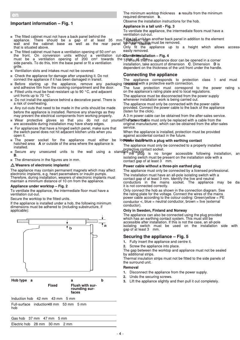 Page n°1 - Guide d'installation Bosch CMG633BS1