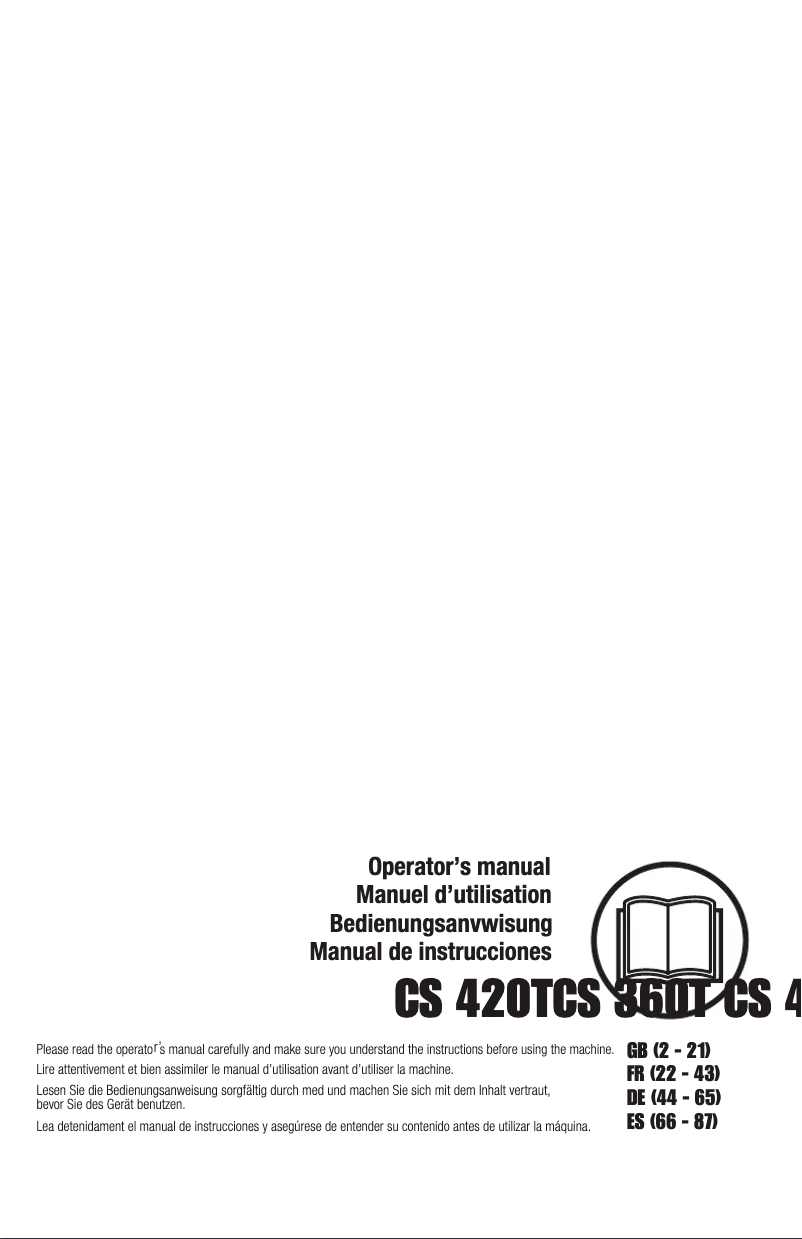 Image de la première page du manuel de l'appareil CS 360T