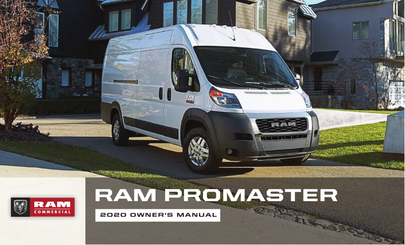 Page 1 de la notice Manuel utilisateur RAM ProMaster (2020)