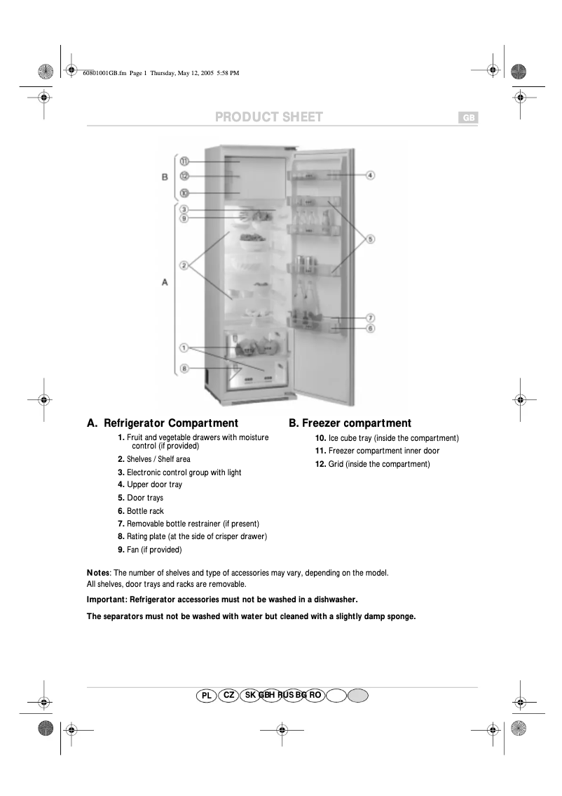 Imagen de la primera página del manual del dispositivo ARG 746 A