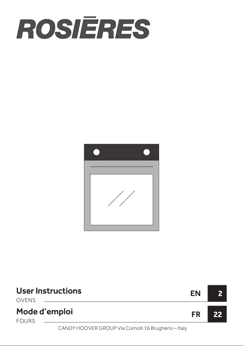 Image de la première page du manuel de l'appareil RFC3O5879PNI