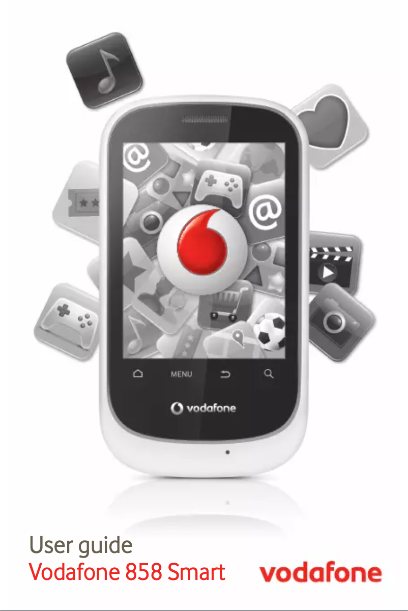 Page 1 de la notice Manuel utilisateur Vodafone 858 Smart