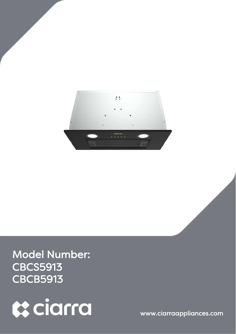 Page n°1 - Manuel utilisateur Ciarra CBCS5913-S