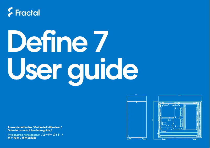 Page 1 de la notice Manuel utilisateur Fractal Design Define 7 Mini