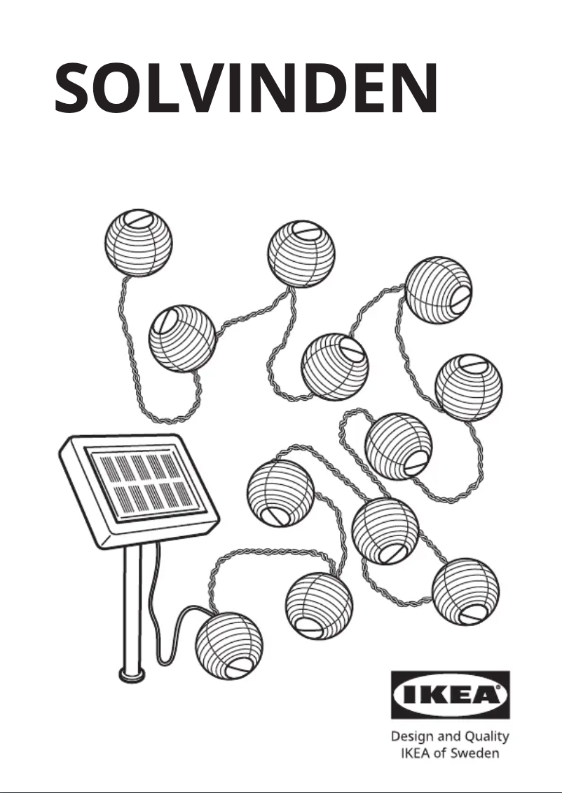 Image de la première page du manuel de l'appareil SOLVINDEN 405.146.82