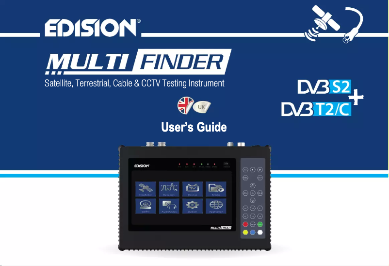 Image de la première page du manuel de l'appareil Multi-Finder DVB-S2