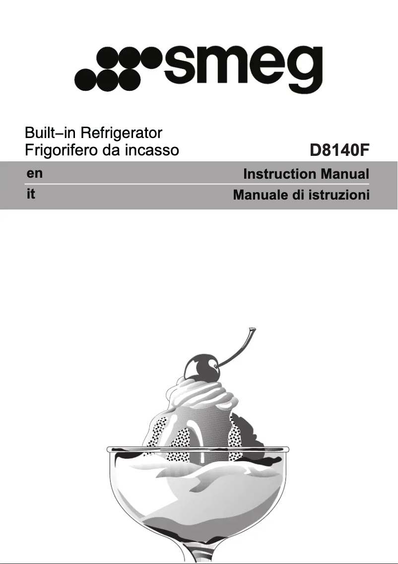 Image de la première page du manuel de l'appareil D8140F