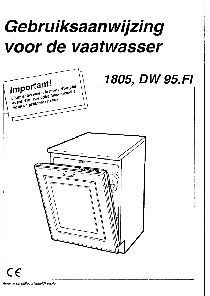 Image de la première page du manuel de l'appareil D1805