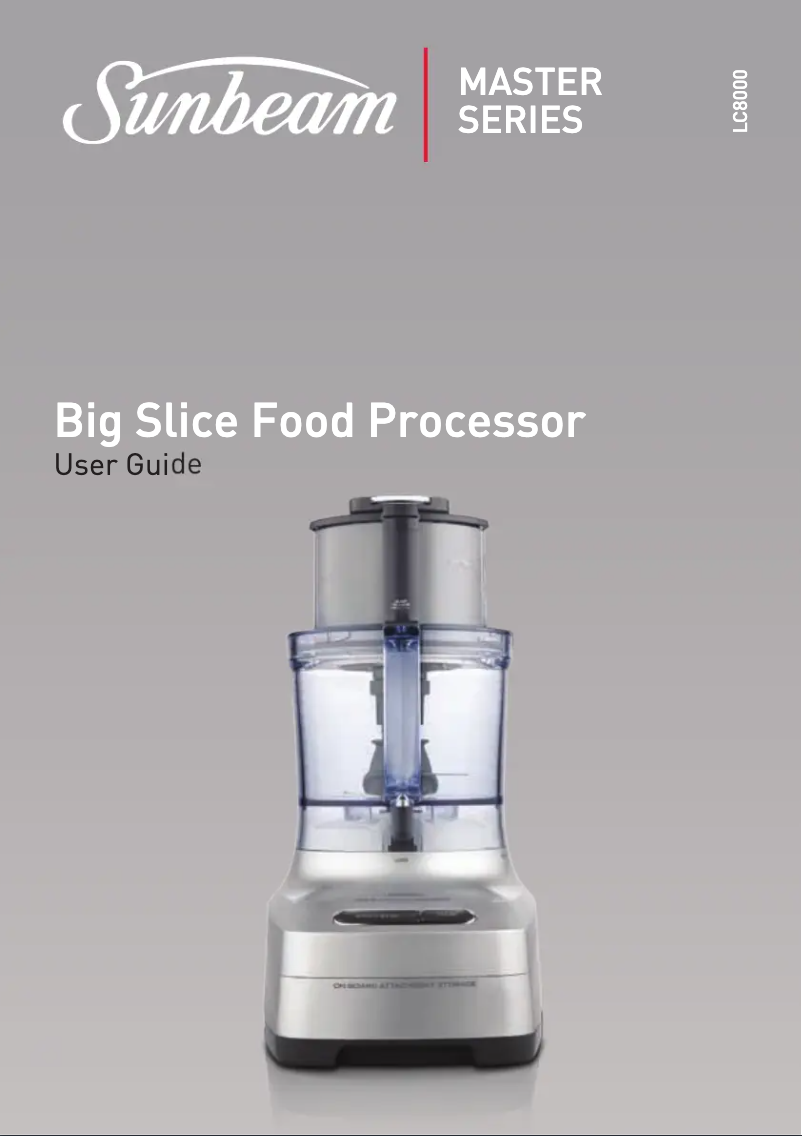 Page n°1 - Manuel utilisateur Sunbeam LC8000