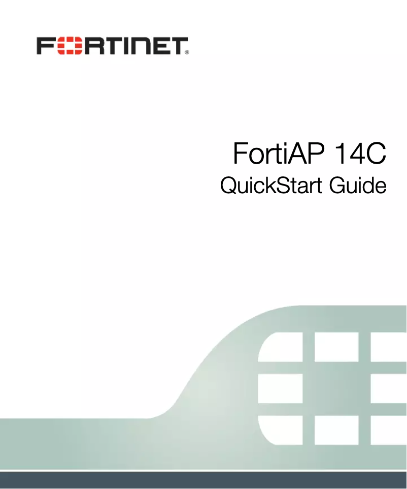 Page n°1 - Manuel utilisateur Fortinet FortiAP 14C