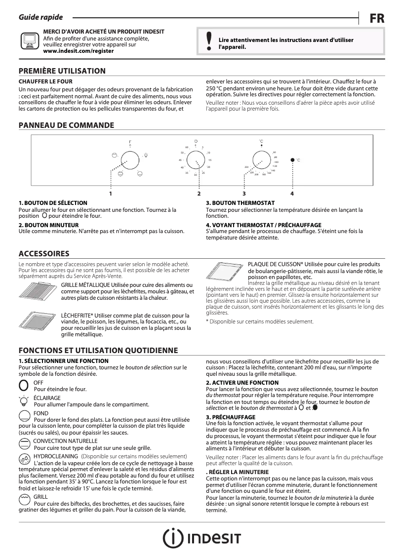 Page n°1 - Manuel utilisateur Indesit IFW 6230 IX UK