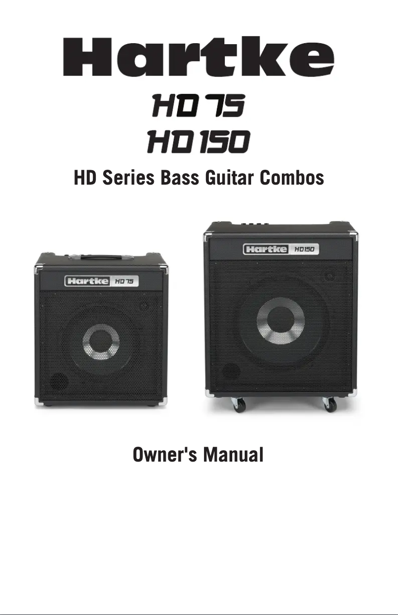 Page n°1 - Manuel utilisateur Hartke HD75