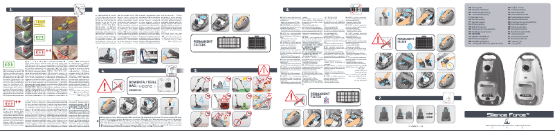 Page n°1 - Manuel utilisateur Rowenta Silence Force Effitech RO7453EA
