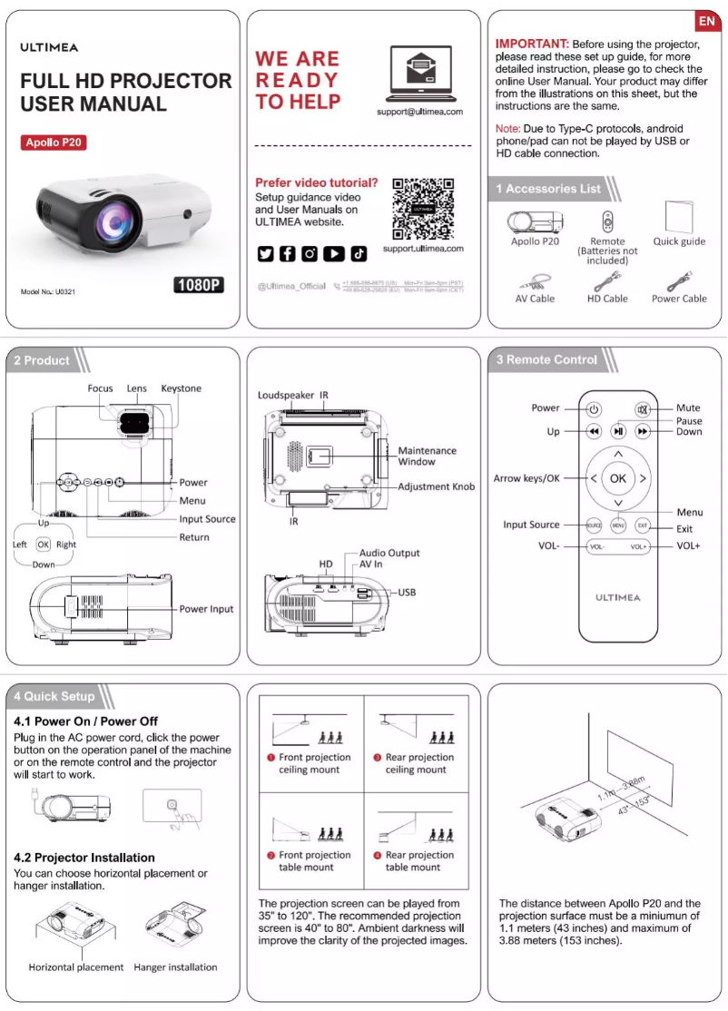 Image de la première page du manuel de l'appareil Apollo P20