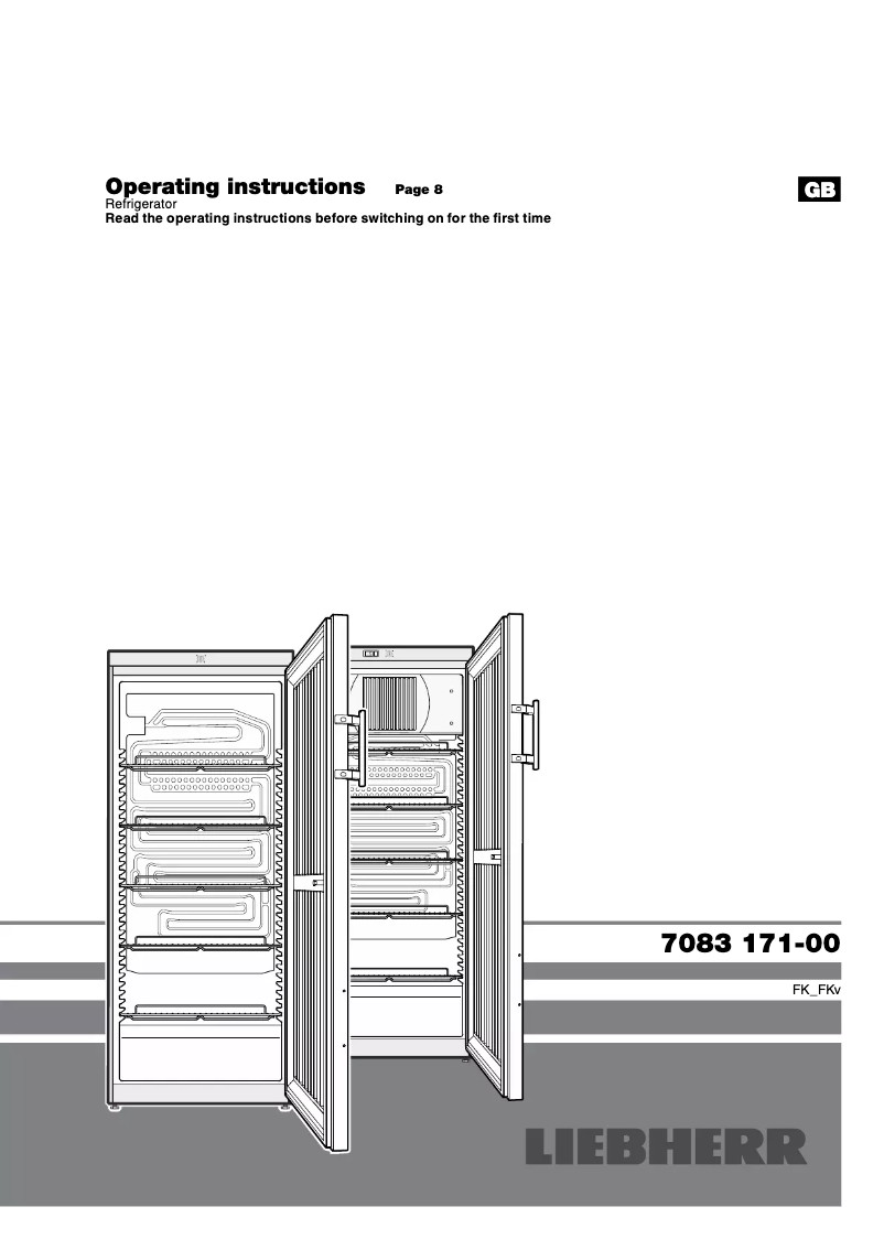 Page n°1 - Manuel utilisateur Liebherr FK 2640