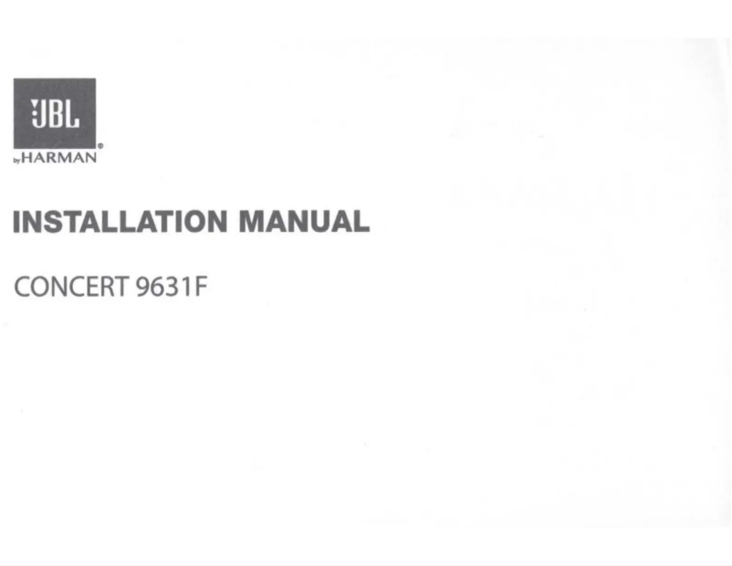Page n°1 - Manuel utilisateur JBL Concert 9631F