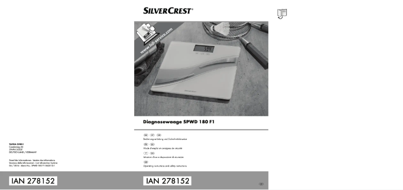 Page n°1 - Manuel utilisateur SilverCrest HG05863A